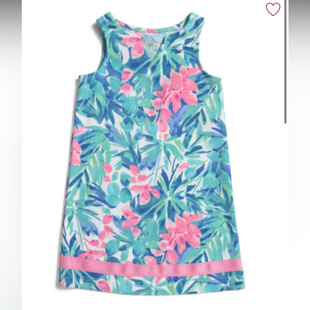 Pappagallo Split Neck Floral Mini Dress